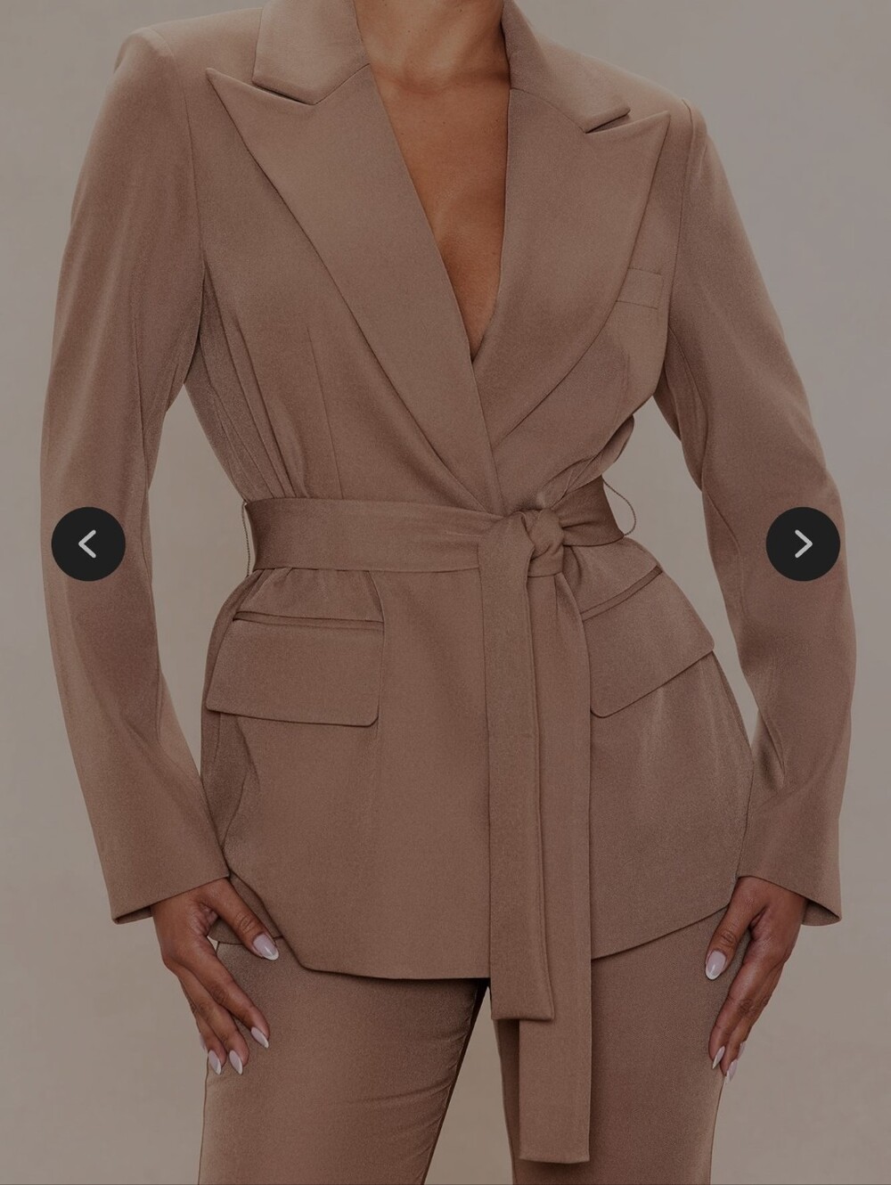 Nova Luxe COCO Tie-Belt Blazer